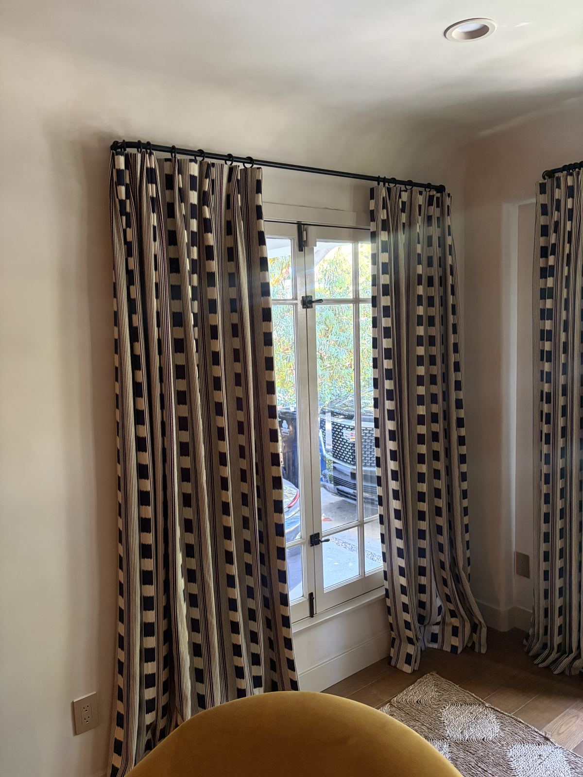 Drywall repair after a broken curtain rod